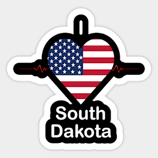 I love South Dakota Sticker